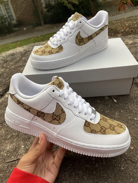 gucci print af1|gucci nike af1 fabric.